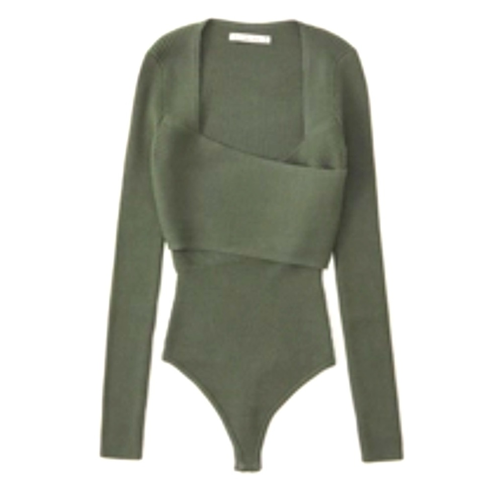 Abercrombie LuxeLoft Wrap Bodysuit - M